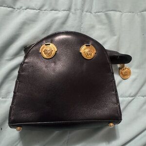 Versace Black and Gold Clutch